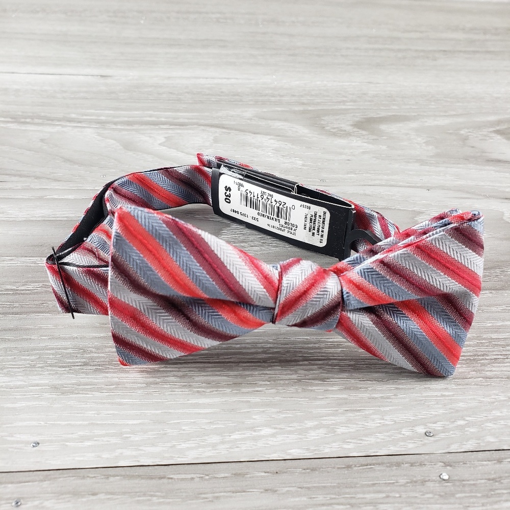 J. Ferrar bow tie shades of red with grey